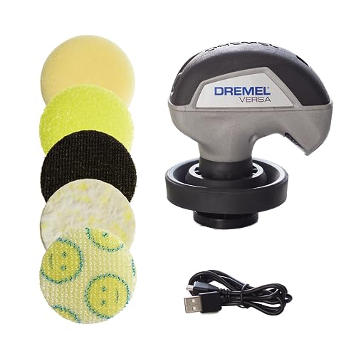 Cordless Electric Spin Scrubber Kit with 5 Scrub Daddy Pads – Multi-Surface Cleaning, Waterproof, High Speed