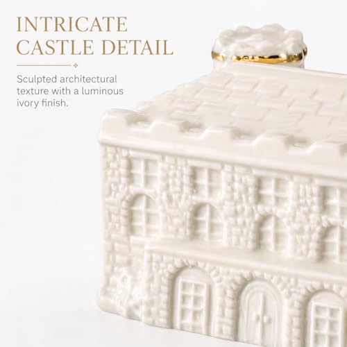 Belleek 2026 Kilkenny Castle Ornament - Irish Parian Christmas Decor, Limited Edition