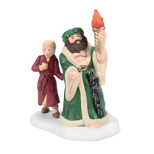 Department 56 Dickens Village Miner's Home & Ghost of Christmas Figurine Set