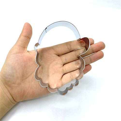 LILIAO Christmas Santa Face Cookie Cutter - 3.4 x 4.3 inches - Stainless Steel