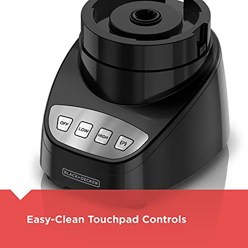BLACK+DECKER 8-Cup Food Processor with Shred & Slice Disc, Reversible Blade, Food Grater Accessory, 450W