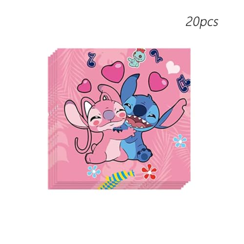 Pink Stitch Party Supplies Set - Plates, Cups, Banner & Decorations for Birthdays
