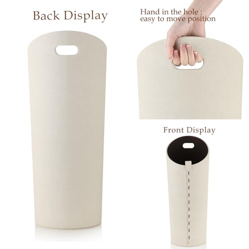 ELPMD White Tall Umbrella Stand with Removable Drip Tray - Modern Farmhouse Home Decor