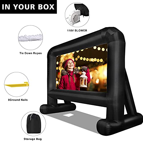 Inflatable Movie Screen 16FT Outdoor Projection Screen with Rear Support