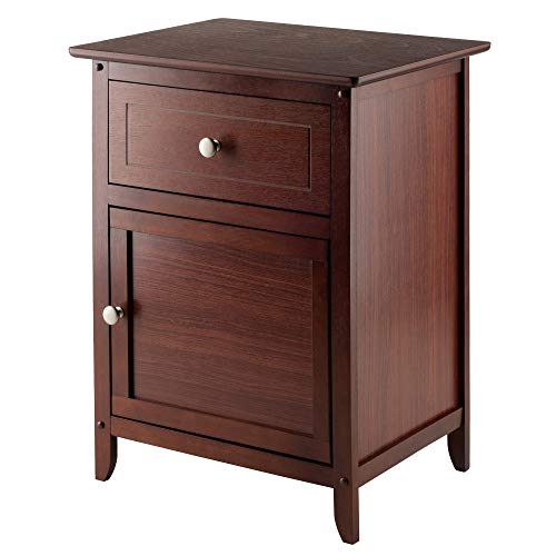 Winsome 25 x 18.9 14.96-Inch Wood Night Stand/Accent Table, Brown