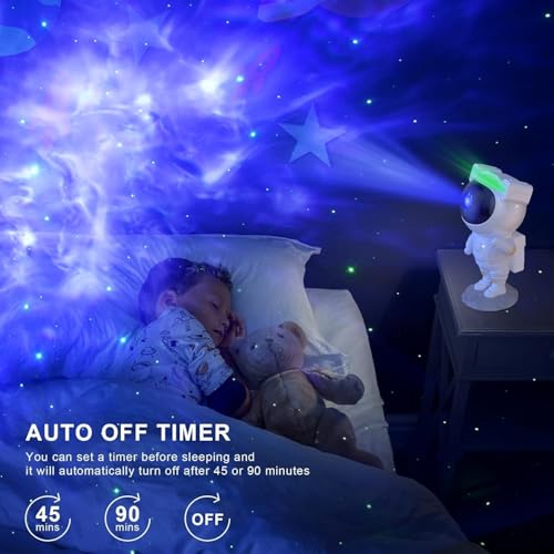 Astronaut Space Projector, 360¡ÆAdjustable Galaxy Star Night Light Bedroom and Ceiling Projector, Best Gifts for Christmas, Birthdays, Valentine's Day