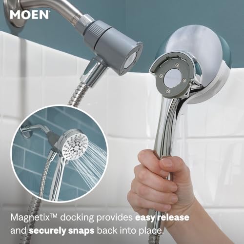 Moen Engage Magnetix Chrome Handheld Showerhead with 6 Spray Settings & Eco-Performance
