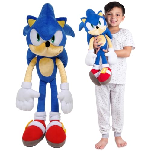 Sonic the Hedgehog Plush Cuddle Pillow Buddy - 22 Inches, Officially Licensed, Kids Bedding - Variation: Sonic the Hedgehog Cuddle / One Size