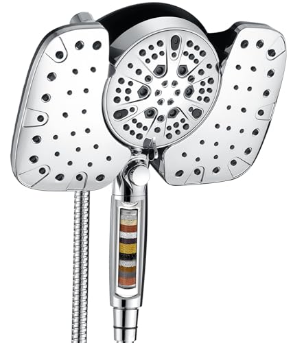 Rain Shower Head with Filter and Handheld Spray Combo Chrome 2.5 GPM - Variation of Chrome / 2.5 GPM