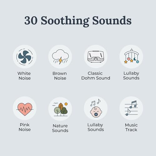 Yogasleep Duet White Noise Sound Machine & Night Light - Bluetooth Sleep Aid for Adults & Babies