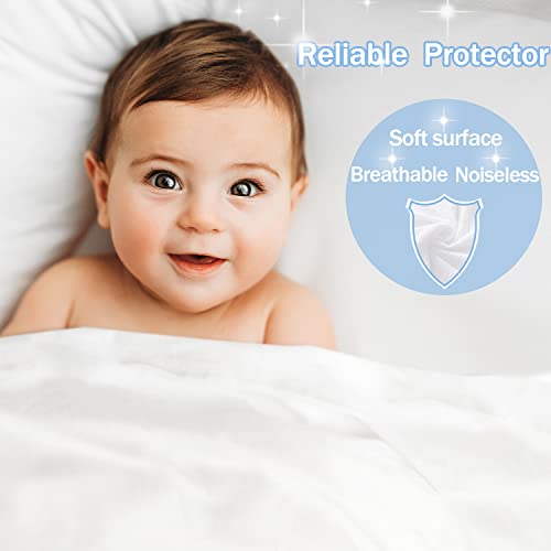 Softhour 2 Pack Twin Waterproof Mattress Protectors - Breathable Deep Pocket Fit