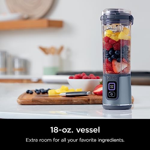 Cordless Portable Blender 18oz Personal Shake & Smoothie Maker USB-C Rechargeable