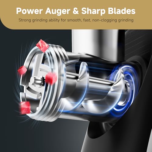 Electric Meat Grinder 3-in-1 Sausage Stuffer Kubbe Maker 2800W - Silver