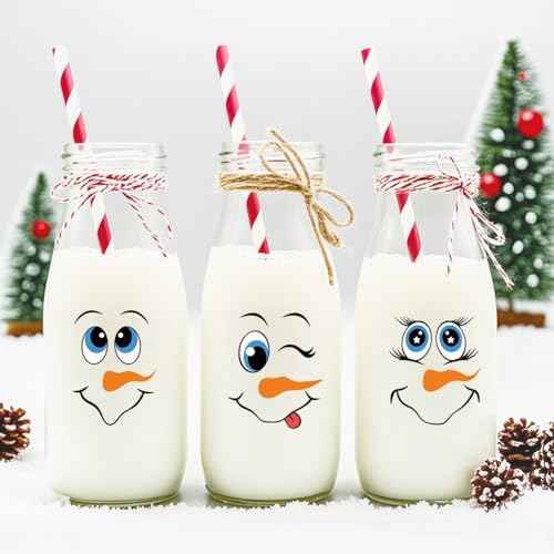 66 Pcs Christmas Face Eyes Stickers for Crafts Small Vinyl Snowman Faces Pitcher Rub on Transfers Decals for Ornaments Glass Drinking Cups Wood Decorations Balls Party Supplies (face66)
