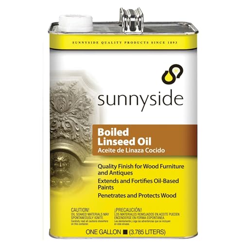 Boiled Linseed Oil for Wood Protection and Finish - Gallon 128 FL Oz