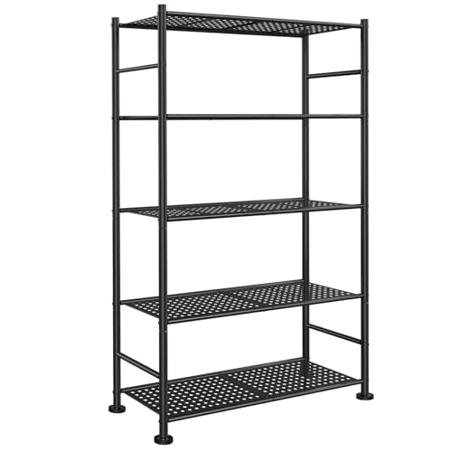 Garage Shelving Unit 5-Tier Heavy Duty Metal Storage Shelves Black 30.7 x 10.6 x 58 Variation of THIS listing