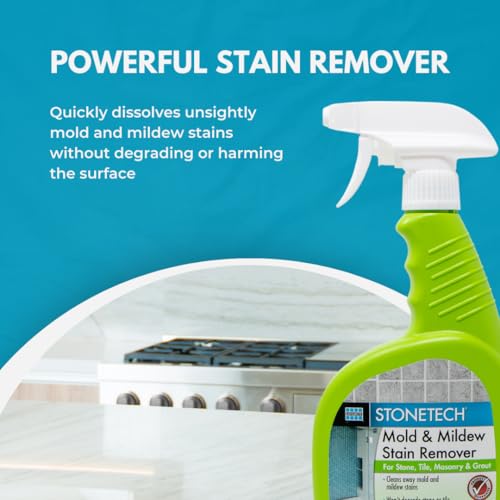 StoneTech Mold and Mildew Stain Remover Kit for Natural Stone and Tile, 2-Pack