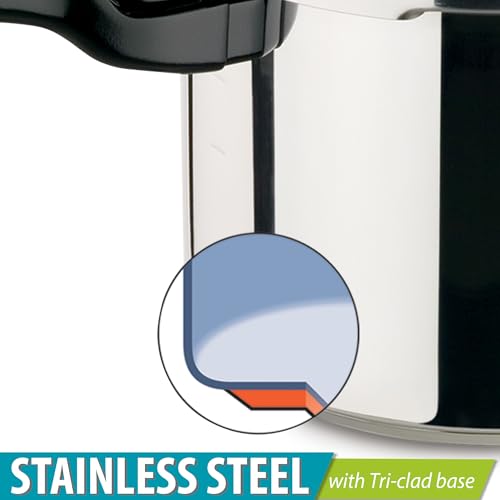 Presto 6 Quart Stainless Steel Pressure Cooker - Fast & Versatile Cooking