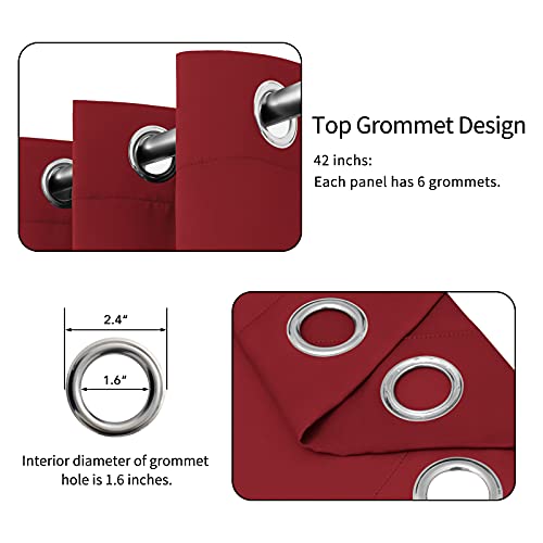 Easy-Going Thermal Grommet Blackout Curtains, 2 Panels 42x84 in