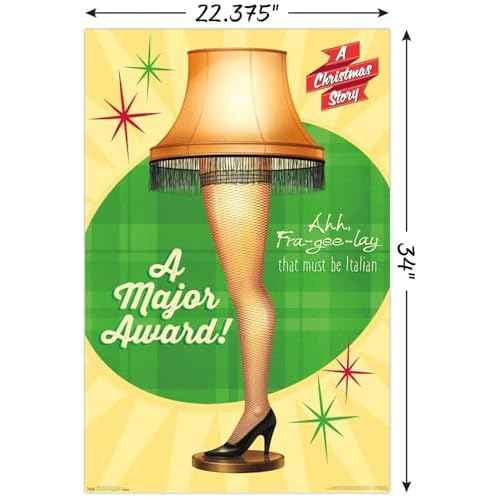 Trends International A Christmas Story - Lamp Wall Poster, 34L x 22.4W, Unframed Version