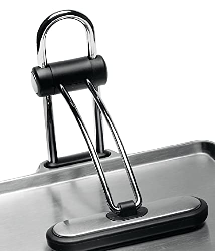simplehuman Quick Grip Stainless Steel Napkin Holder - Pack of 1, Brushed Finish