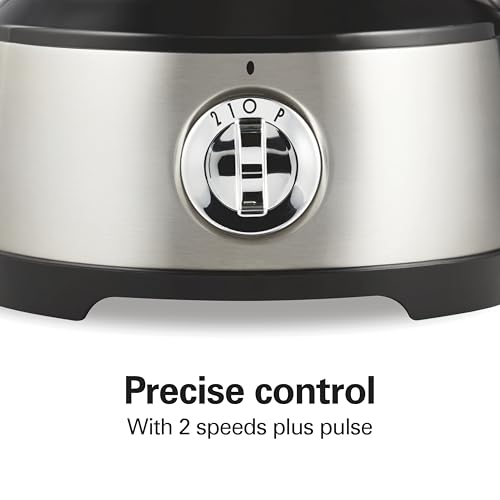 Hamilton Beach Food Processor & Vegetable Chopper with Bowl Scraper - Black & Stainless, 10 Cups