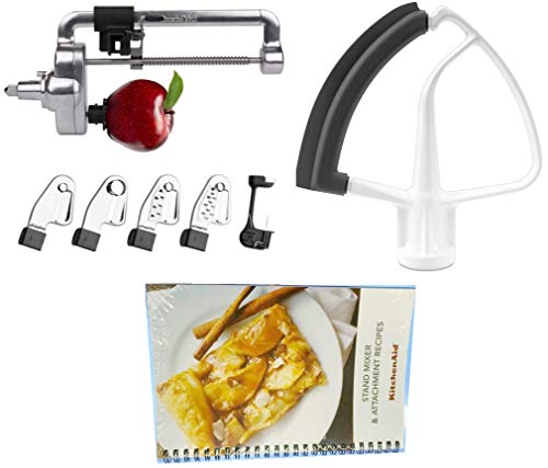 KitchenAid Stand Mixer Attachment Combo Pack with Spiralizer Beater & Recipe Book
