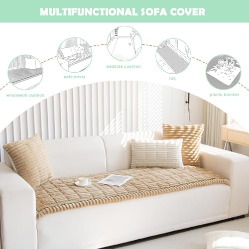 Dog Couch Cover Washable Non-Slip Sofa Protector for 27.6x70.9 Coffee Sofa