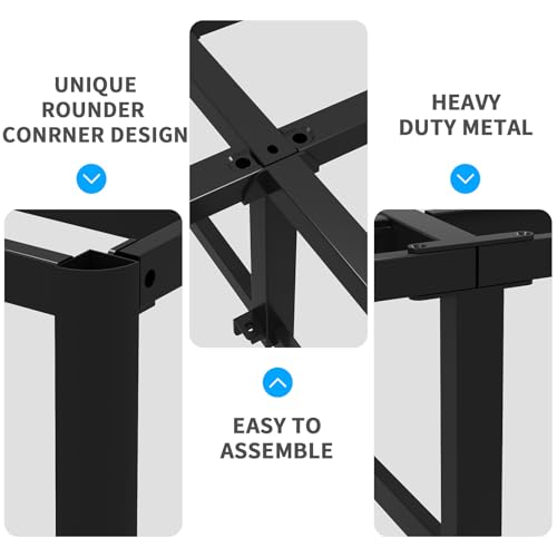 Queen Box Spring 9 Inch Heavy Duty Metal Support Frame Noise-Free Easy Assembly