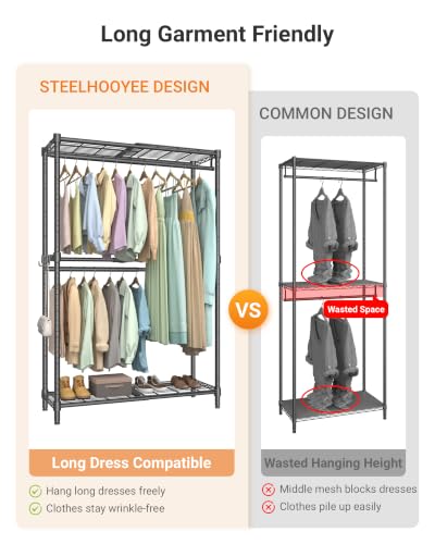 Expandable Closet Organizer System Adjustable Clothes Rack