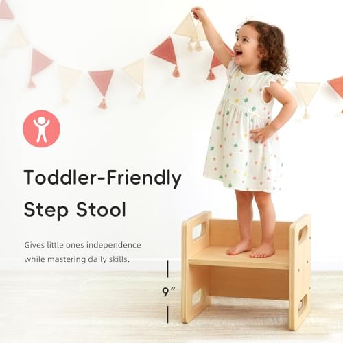 Montessori Wooden Toddler Table and Chair Set - Multipurpose Kids Activity Furniture