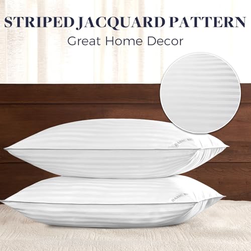 White King Size Bed Pillow 2 Pack - Hotel Collection Super Soft Down Alternative