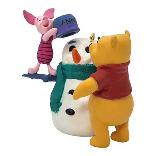 Hallmark Winnie the Pooh Snowman Keepsake Ornament 1998 QXD4133