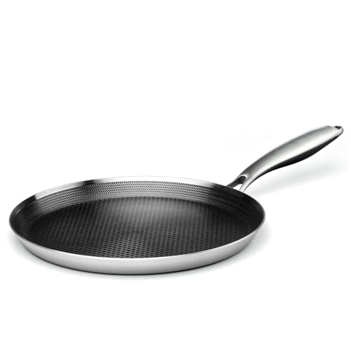 Innerwell 11 Inch Nonstick Stainless Steel Crepe Pan - Silver