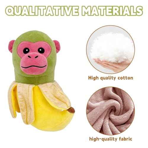 Italian Brainrot,Tung Tung Tung Sahur Plushies Toy 13inch for Fans Gift, Soft Stuffed Animal Pillow for Home Kids' Bedroom Decor, Birthday Christmas Choice for Boys Girls(Banana Monkey)