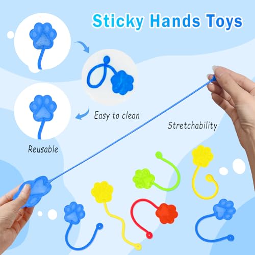 Sticky Hands Bulk 36 PCS Tractor Car Party Favors for Kids Tractors Shape Stretchy Sticky Hand Toy Goodie Bag Stuffers Fillers Treasure Box Toys for Classroom Prizes Carnival Birthday Party Supplies
