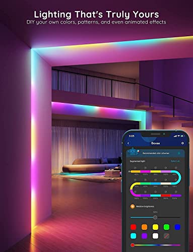 Govee 16.4ft RGBIC LED Strip Lights with Voice & App Control, Dynamic Colors