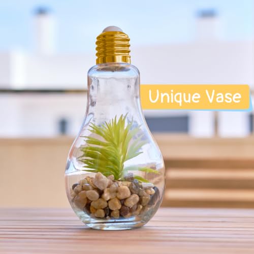 Tessco for you 72 Pcs 200 ml Plastic Light Bulb Jars Gold – Candy Jar Party Favors