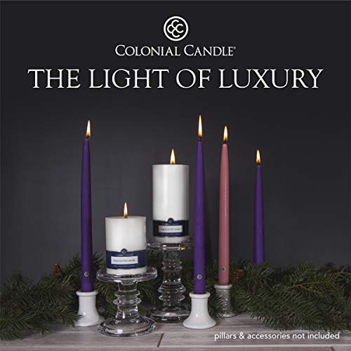 Colonial Candle 12 Inch Unscented Christmas Advent Set (Set of 4),