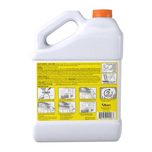 1 Gallon Roof Cleaner Concentrate - Removes Stains & Black Streaks - Pack of 1 (128 Fl Oz)