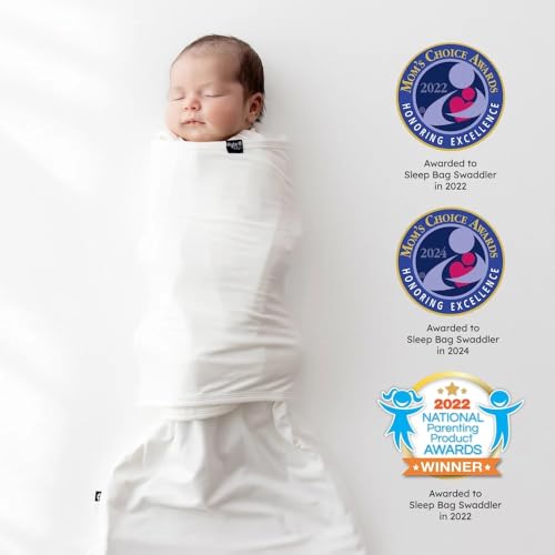 KYTE BABY Baby Sleep Bag Swaddler Oat X-Small - Bamboo Nursery Essential with Dual Zipper & Removable Band