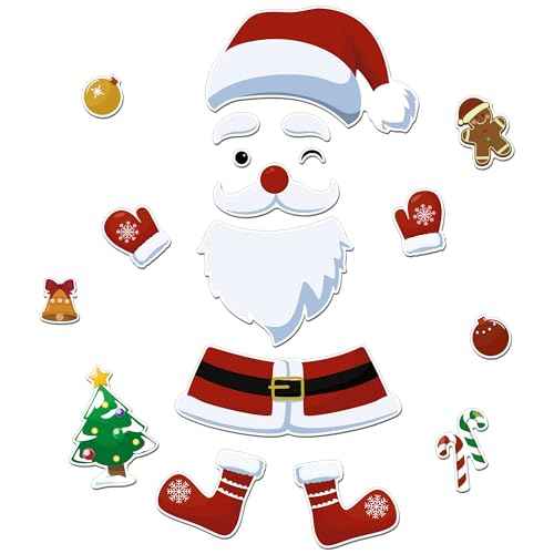 Refrigerator Magnets Christmas Decorations Santa: 18PCS Gingerbread Tree Magnets for Kid