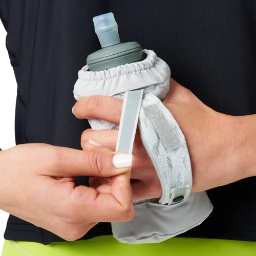 Nathan ExoDraw & ExoShot 2.0 Handheld Running Water Bottle Vapor Grey Blue 18oz