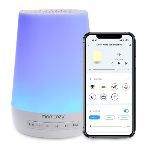 Momcozy Smart Baby Sound Machine with Night Light, White Noise