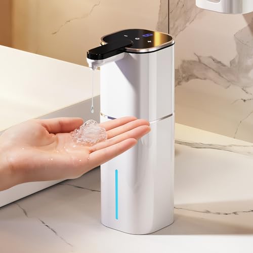 CATIRE Touchless Liquid Soap Dispenser 520ml White, Hands-Free Bathroom & Kitchen