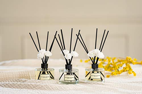 Culture & Nature 6.7oz Clean Cotton Reed Diffuser Set Home Fragrance with Sticks
