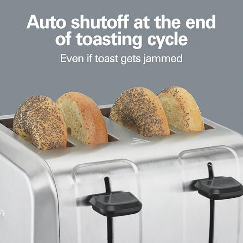 4-Slice Toaster with Extra Wide Slots, Adjustable Shade & Crumb Tray