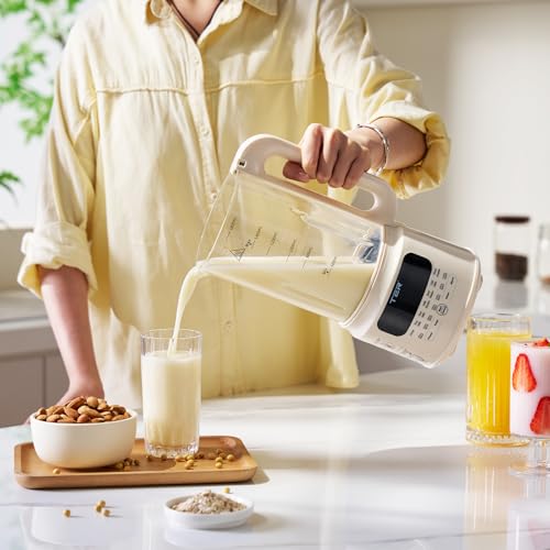 61oz Glass Nut Milk Maker Machine for Almond Oat Soy Milk - BPA-Free