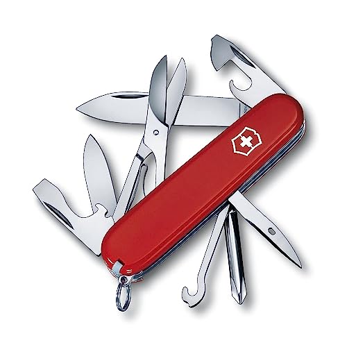 Victorinox Swiss Army Super Tinker Pocket Tool - Red, 14-Function Multi-Tool