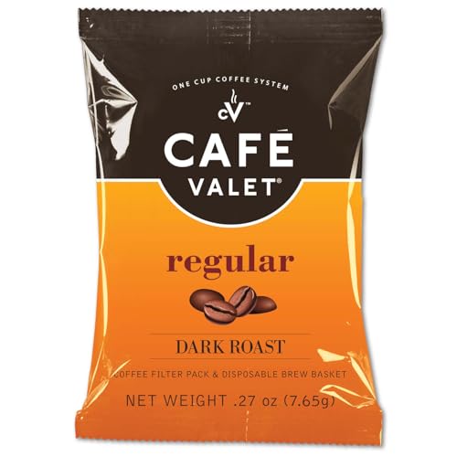 Cafe Valet Regular Dark Roast Coffee Pack - 84 Single-Serve Packets (Variation of THIS listing)